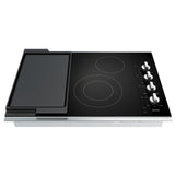 Maytag MEC8830HS Electric Cooktop, 30 inch Exterior Width, 4 Burners, 3,000 W Highest Element, Stainless Steel colour