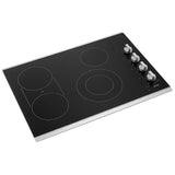 Maytag MEC8830HS Electric Cooktop, 30 inch Exterior Width, 4 Burners, 3,000 W Highest Element, Stainless Steel colour