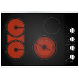 Maytag MEC8830HS Electric Cooktop, 30 inch Exterior Width, 4 Burners, 3,000 W Highest Element, Stainless Steel colour
