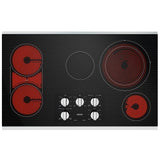 Maytag MEC8836HS Electric Cooktop, 36 inch Exterior Width, 5 Burners, 3,000 W Highest Element, Stainless Steel colour