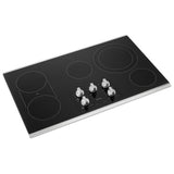 Maytag MEC8836HS Electric Cooktop, 36 inch Exterior Width, 5 Burners, 3,000 W Highest Element, Stainless Steel colour