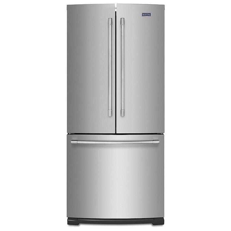 Maytag MFB2055FRZ French Door Refrigerator, 30 inch Width, 19.6 cu. ft. Capacity, Optional Ice Maker (Special Order), Stainless Steel colour
