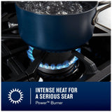 Maytag MFGS6030RW Gas Range, 5 cu. ft. Capacity, 30 inch Exterior Width, Self Clean, Convection, 5 Burners, Storage Drawer, Yes, 18,000 BTU Highest Burner, White colour