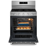 Maytag MFGS6030RZ Gas Range, 5 cu. ft. Capacity, 30 inch Exterior Width, Self Clean, Convection, 5 Burners, Storage Drawer, Yes, 18,000 BTU Highest Burner, Stainless Steel colour