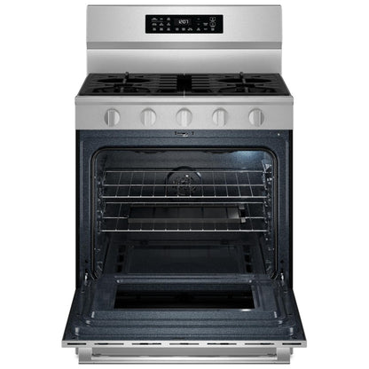 Maytag MFGS7030SZ Gas Range, 5.0 cu. ft. Capacity, 30 inch Exterior Width, Convection, 5 Burners, Storage Drawer, Air Fry, 18,000 BTU Highest Burner, FingerPrint Resistant Stainless Steel colour, Keep Warm™, Power™ Burner, Precision Cooking™