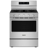 Maytag MFGS7030SZ Gas Range, 5.0 cu. ft. Capacity, 30 inch Exterior Width, Self Clean, Convection, 5 Burners, Storage Drawer, Air Fry, 18,000 BTU Highest Burner, FingerPrint Resistant Stainless Steel colour