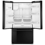 Maytag MFI2570FEB French Door Refrigerator, 36 inch Width, 25 cu. ft. Capacity, Water Dispenser (Exterior), Ice Dispenser (Thru Door), ENERGY STAR Certified, Black colour