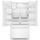 Maytag MFI2570FEW French Door Refrigerator, 36 inch Width, 25 cu. ft. Capacity, Water Dispenser (Exterior), Ice Dispenser (Thru Door), ENERGY STAR Certified, White colour