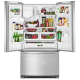 Maytag MFI2570FEZ French Door Refrigerator, 36 inch Width, 25 cu. ft. Capacity, Water Dispenser (Exterior), Ice Dispenser (Thru Door), ENERGY STAR Certified, Stainless Steel colour