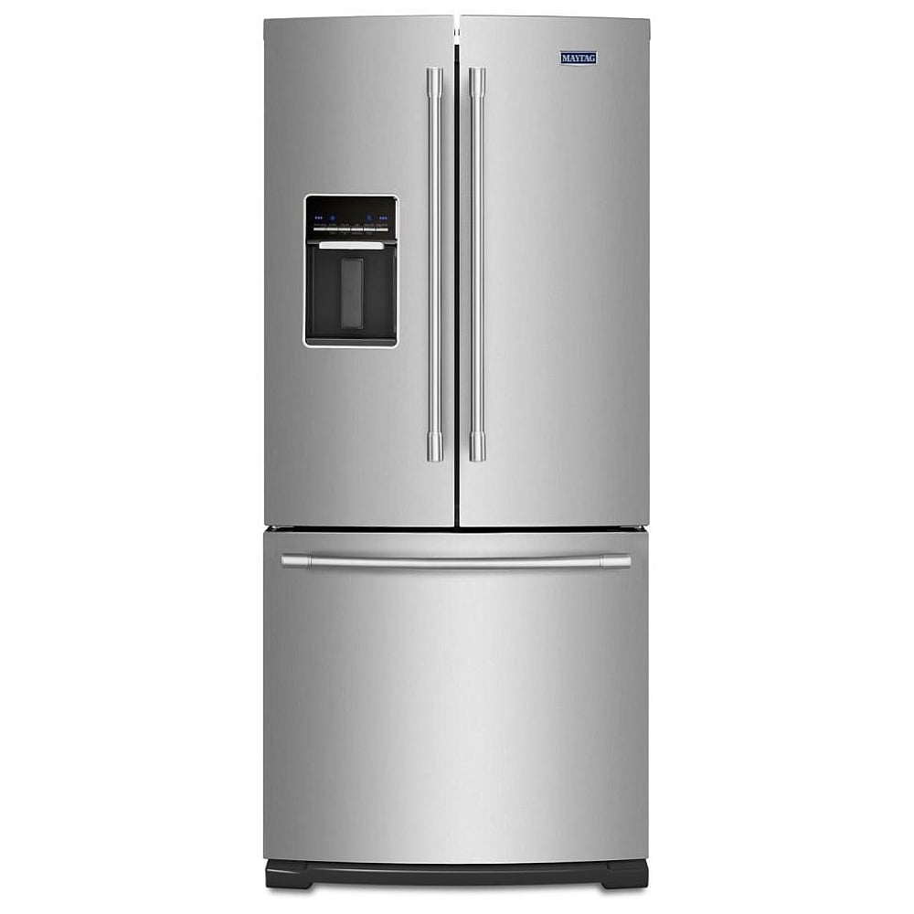 Maytag MFW2055FRZ French Door Refrigerator, 30 inch Width, 20 cu. ft. Capacity, Water Dispenser (Exterior), Ice Dispenser (Freezer Located), Stainless Steel colour