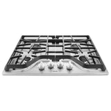 Maytag MGC7430DS Gas Cooktop, 30 inch Exterior Width, 4 Burners, 15,000 BTU Highest Burner, Stainless Steel colour