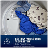 Maytag MGD5605RW Gas Dryer, 7 cu. ft. Dryer Capacity, 10 Dry Cycles, Steam Clean, 3 Temperature Settings, Vented, White colour