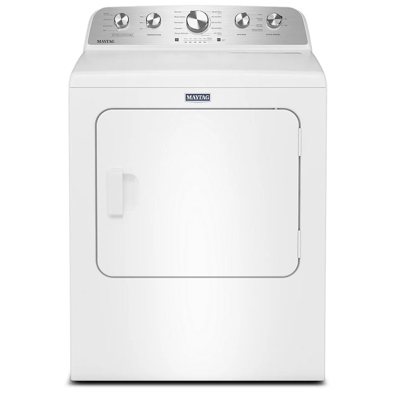 Maytag MGD5605RW Gas Dryer, 7 cu. ft. Dryer Capacity, 10 Dry Cycles, Steam Clean, 3 Temperature Settings, Vented, White colour