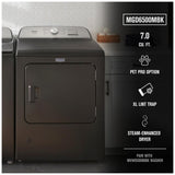 Maytag MGD6500MBK Gas Dryer, 7 cu. ft. Dryer Capacity, 12 Dry Cycles, Steam Clean, 4 Temperature Settings, Vented, Black colour