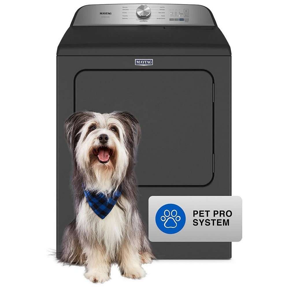 Maytag MGD6500MBK Gas Dryer | 7 cu. ft. Capacity, Steam Clean, 4 Temperature Settings