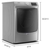 Maytag MGD6630HC Gas Dryer, 7.3 cu. ft. Dryer Capacity, 12 Dry Cycles, Steam Clean, 4 Temperature Settings, Vented, Stackable, Chrome Shadow colour
