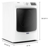 Maytag MGD6630HW Gas Dryer, 7.3 cu. ft. Dryer Capacity, 12 Dry Cycles, Steam Clean, 4 Temperature Settings, Vented, Stackable, White colour