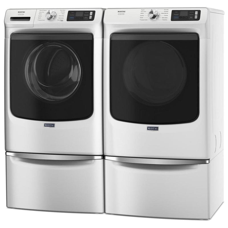 Maytag MGD7020RW Gas Dryer, 7.3 cu. ft. Dryer Capacity, 12 Dry Cycles, Steam Clean, Vented, Stackable, Wifi Enabled, White colour