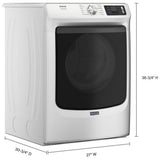 Maytag MGD7020RW Gas Dryer, 7.3 cu. ft. Dryer Capacity, 12 Dry Cycles, Steam Clean, Vented, Stackable, Wifi Enabled, White colour