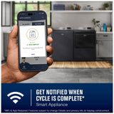 Maytag MGD7205RF Gas Dryer, 7.4 cu. ft. Dryer Capacity, 13 Dry Cycles, Steam Clean, 5 Temperature Settings, Vented, Wifi Enabled, Midnight Steel colour