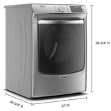 Maytag MGD8630HC Gas Dryer, 7.3 cu. ft. Dryer Capacity, 14 Dry Cycles, Steam Clean, 5 Temperature Settings, Vented, Stackable, Wifi Enabled, Chrome Shadow colour