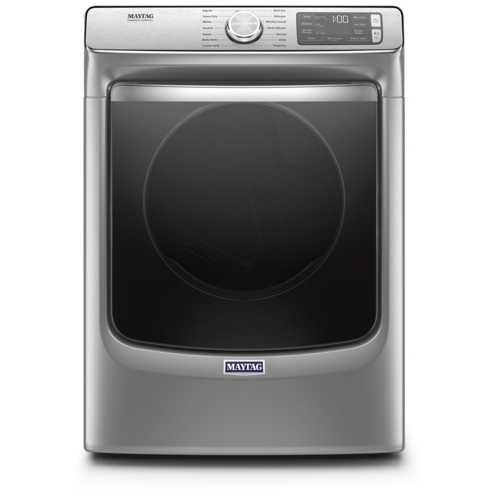 Maytag MGD8630HC Gas Dryer, 7.3 cu. ft. Dryer Capacity, 14 Dry Cycles, Steam Clean, 5 Temperature Settings, Vented, Stackable, Wifi Enabled, Chrome Shadow colour