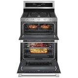 Maytag MGT8800FZ Gas Range, 6 cu. ft. Capacity, 30 inch Exterior Width, Self Clean, True Convection, 5 Burners, 16,000 BTU Highest Burner, Double Oven, Stainless Steel colour