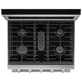 Maytag MGT8800FZ Gas Range, 6 cu. ft. Capacity, 30 inch Exterior Width, Self Clean, True Convection, 5 Burners, 16,000 BTU Highest Burner, Double Oven, Stainless Steel colour