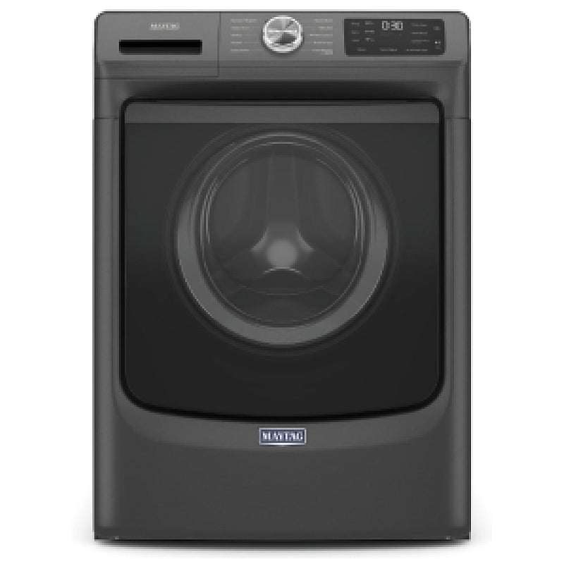Maytag MHW5630MBK Front Load Washer, 27 inch Width, 5.2 cu. ft. Washer Capacity, 1,200 RPM Washer Spin Speed, 10 Wash Cycles, 4 Temperature Settings, Water Heater, Steam Clean, ENERGY STAR Certified dual-temperature, 12-Hr Fresh Spin