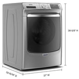Maytag MHW8630HC Front Load Washer, 27 inch Width, 5.8 cu. ft. Washer Capacity, 1,200 RPM Washer Spin Speed, 14 Wash Cycles, 5 Temperature Settings, Water Heater, Steam Clean, ENERGY STAR Certified, Wifi Enabled, Metallic Slate colour