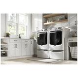 Maytag MHW8630HW Front Load Washer, 27 inch Width, 5.8 cu. ft. Washer Capacity, 1,200 RPM Washer Spin Speed, 14 Wash Cycles, 5 Temperature Settings, Water Heater, Steam Clean, ENERGY STAR Certified, Wifi Enabled, White colour