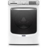 Maytag MHW8630HW Front Load Washer, 27 inch Width, 5.8 cu. ft. Washer Capacity, 1,200 RPM Washer Spin Speed, 14 Wash Cycles, 5 Temperature Settings, Water Heater, Steam Clean, ENERGY STAR Certified, Wifi Enabled, White colour