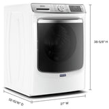 Maytag MHW8630HW Front Load Washer, 27 inch Width, 5.8 cu. ft. Washer Capacity, 1,200 RPM Washer Spin Speed, 14 Wash Cycles, 5 Temperature Settings, Water Heater, Steam Clean, ENERGY STAR Certified, Wifi Enabled, White colour