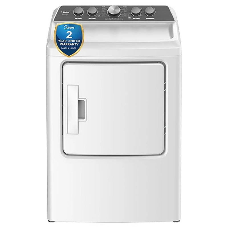 Midea MLE47C4AWW Electric Dryer, 6.7 cu. ft. Dryer Capacity, 12 Dry Cycles, 4 Temperature Settings, Vented, White colour