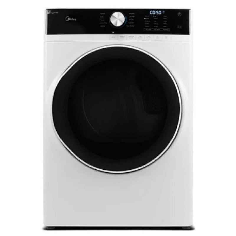 Midea MLE52N4AWW Electric Dryer, 6 cu. ft. Dryer Capacity, 10 Dry Cycles, 5 Temperature Settings, Vented, Stackable, White colour