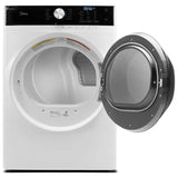 Midea MLE52N4AWW Electric Dryer, 6 cu. ft. Dryer Capacity, 10 Dry Cycles, 5 Temperature Settings, Vented, Stackable, White colour