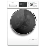 Midea MLH27N5AWWC Front Load Washer, 24 inch Width, 3.1 cu. ft. Washer Capacity, 1,300 RPM Washer Spin Speed, 16 Wash Cycles, 5 Temperature Settings, Water Heater, ENERGY STAR Certified, White colour