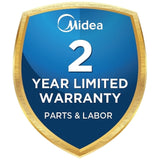 Midea MLH27N5AWWC Front Load Washer, 24 inch Width, 3.1 cu. ft. Washer Capacity, 1,300 RPM Washer Spin Speed, 16 Wash Cycles, 5 Temperature Settings, Water Heater, ENERGY STAR Certified, White colour