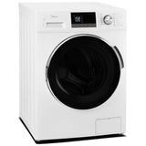 Midea MLH27N5AWWC Front Load Washer, 24 inch Width, 3.1 cu. ft. Washer Capacity, 1,300 RPM Washer Spin Speed, 16 Wash Cycles, 5 Temperature Settings, Water Heater, ENERGY STAR Certified, White colour