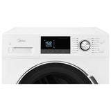 Midea MLH27N5AWWC Front Load Washer, 24 inch Width, 3.1 cu. ft. Washer Capacity, 1,300 RPM Washer Spin Speed, 16 Wash Cycles, 5 Temperature Settings, Water Heater, ENERGY STAR Certified, White colour