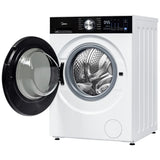 Midea MLHE31S2BBW Electric Dryer, 4.4 cu. ft. Dryer Capacity, 12 Dry Cycles, 4 Temperature Settings, Ventless, Stackable, Wifi Enabled, White colour Ventless (Heat Pump)