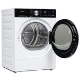 Midea MLHE31S2BBW Electric Dryer, 4.4 cu. ft. Dryer Capacity, 12 Dry Cycles, 4 Temperature Settings, Ventless, Stackable, Wifi Enabled, White colour Ventless (Heat Pump)