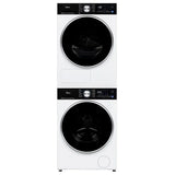 Midea MLHE31S2BBW Electric Dryer, 4.4 cu. ft. Dryer Capacity, 12 Dry Cycles, 4 Temperature Settings, Ventless, Stackable, Wifi Enabled, White colour Ventless (Heat Pump)