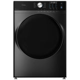 Midea MLHE52S7AGG Electric Dryer, 8.0 cu. ft. Dryer Capacity, 10 Dry Cycles, Steam Clean, 5 Temperature Settings, Vented, Stackable, Metallic Grey colour