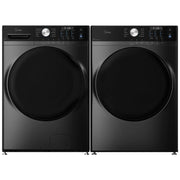 Midea MLHE52S7AGG Electric Dryer, 8.0 cu. ft. Dryer Capacity, 10 Dry Cycles, Steam Clean, 5 Temperature Settings, Vented, Stackable, Metallic Grey colour