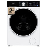 Midea MLHW31S2BBW Front Load Washer, 24 inch Width, 2.7 cu. ft. Washer Capacity, 1,320 RPM Washer Spin Speed, 12 Wash Cycles, 4 Temperature Settings, Water Heater, Steam Clean, ENERGY STAR Certified, White colour Hoses Included