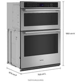 Maytag MOEC4030TZ Microwave Wall Oven Combo, 30 inch Exterior Width, True Convection, 6.4 cu. ft. Capacity, Air Fry, Fingerprint-Resistant Stainless Finish colour