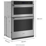 Maytag MOEC4030TZ Microwave Wall Oven Combo, 30 inch Exterior Width, True Convection, 6.4 cu. ft. Capacity, Air Fry, Fingerprint-Resistant Stainless Finish colour