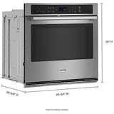 Maytag MOES6027LZ Single Wall Oven, 27 inch Exterior Width, True Convection, Self Clean, 4.3 cu. ft. Capacity, Air Fry, Stainless Steel colour