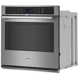 Maytag MOES6030LZ Single Wall Oven, 30 inch Exterior Width, True Convection, Self Clean, 5 cu. ft. Capacity, Air Fry, Stainless Steel colour